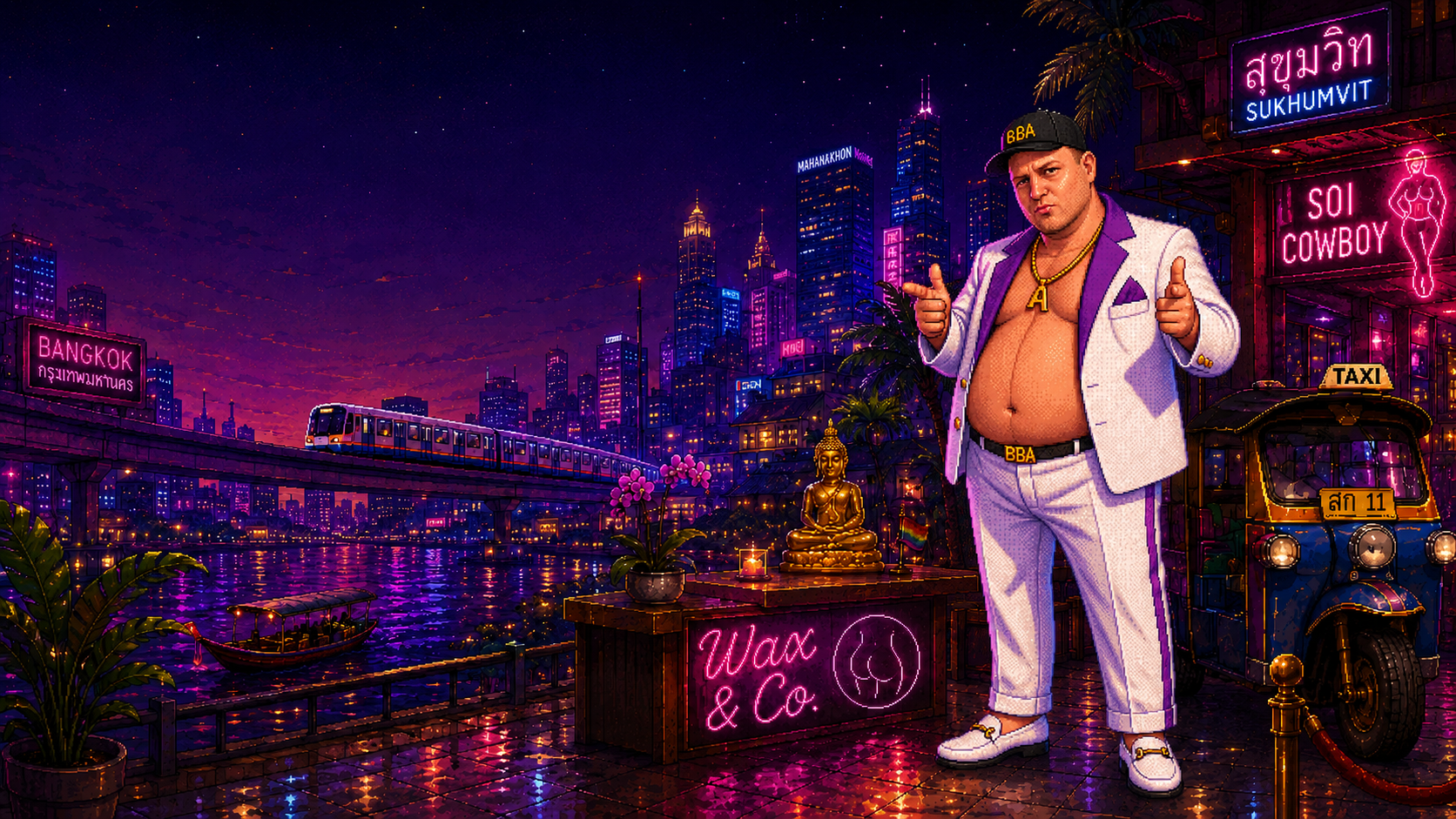 Gaydrian and the Golden Strip — A Bangkok Comedy Adventure title screen