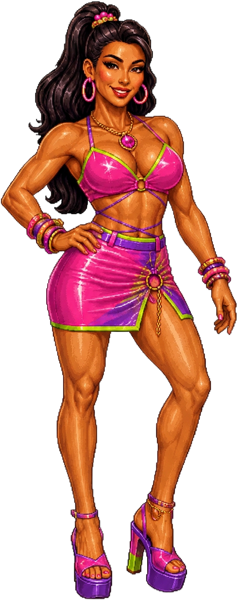 Pim, the wax therapist and bodyguard in Gaydrian and the Golden Strip